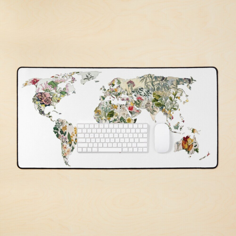 Desk Mat Vintage Botanical World Large Gaming Mouse Pad 35X16 Inch 7802738406993