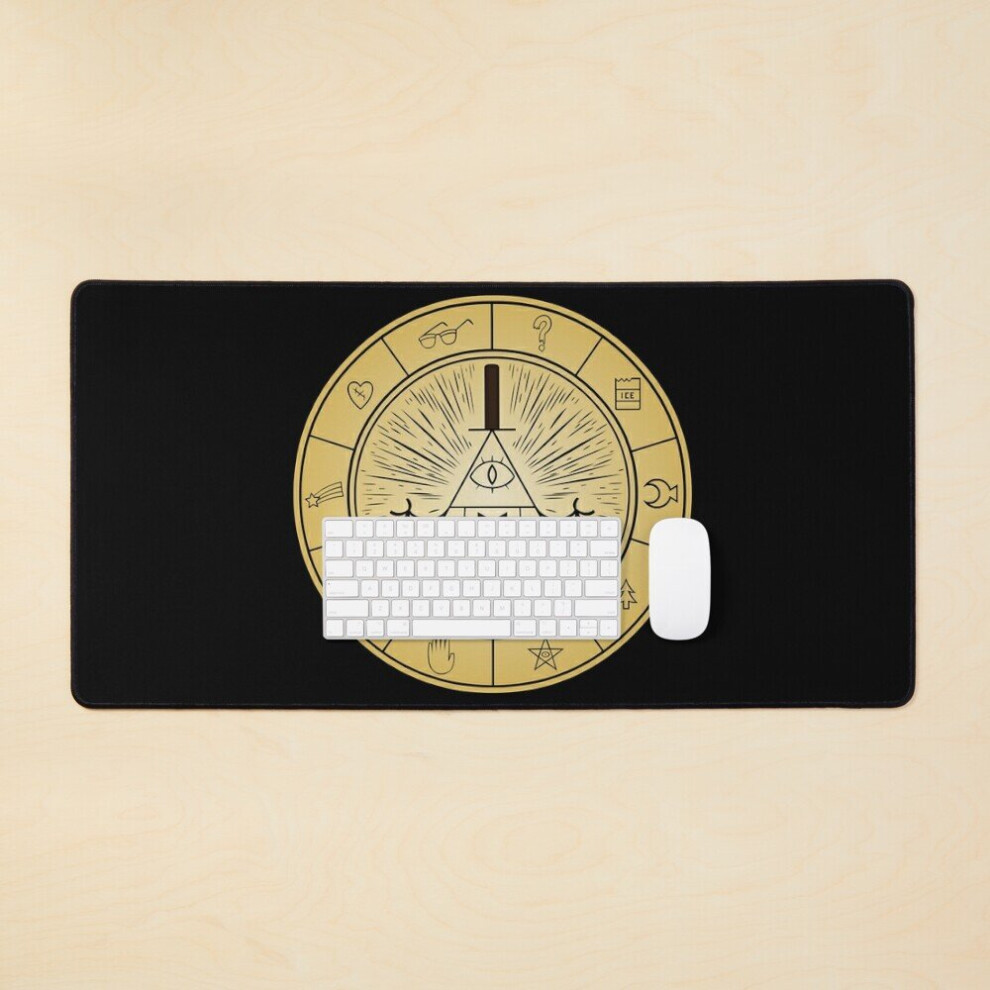 Desk Mat The Bill Cipher Zodiac Large Gaming Mouse Pad 35X16 Inch 7802738348866