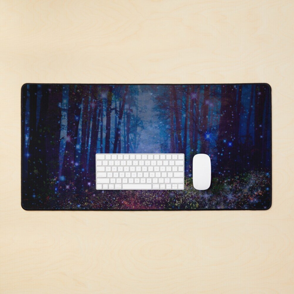 Desk Mat Softly Through Fireflies Large Gaming Mouse Pad 35X16 Inch 7802738366037