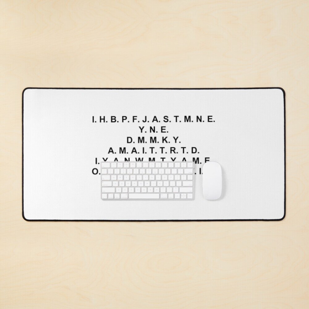 Desk Mat I Have Brought Peace, Freedom, Justice, And Security Large Gaming Mouse Pad 35X16 Inch 7802738363197