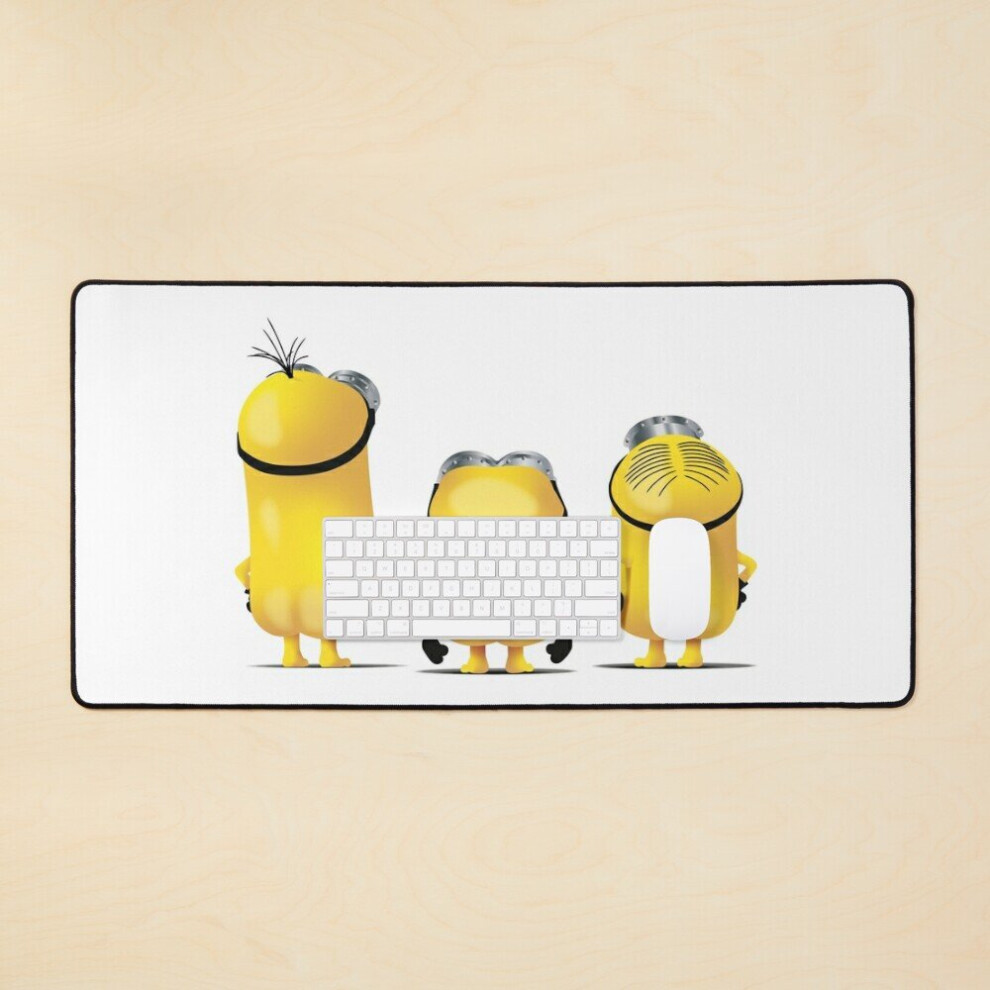 Desk Mat Minions - Kevin, Bob, Stuart (Full) Large Gaming Mouse Pad 35X16 Inch 7802738318029