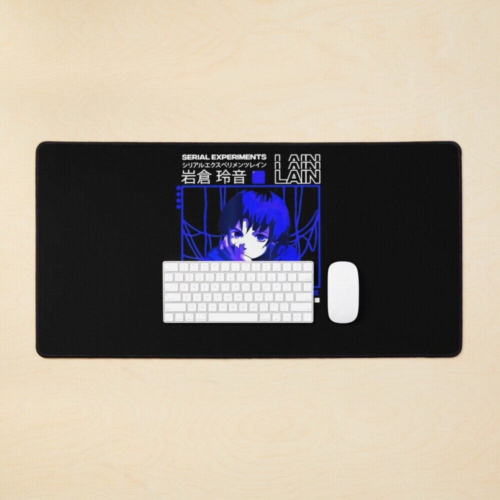 Desk Mat Serial Experiments Lain Darker Large Gaming Mouse Pad 35X16 Inch 7802738406887