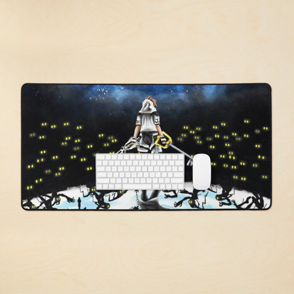 Desk Mat Kingdom Hearts Poster Large Gaming Mouse Pad 35X16 Inch 7802738335736