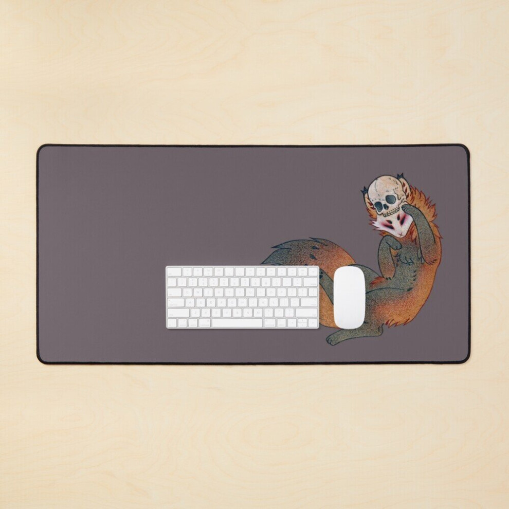 Desk Mat The Mischief Maker - Kitsune Yokai Teakitsune Large Gaming Mouse Pad 35X16 Inch 7802738350647