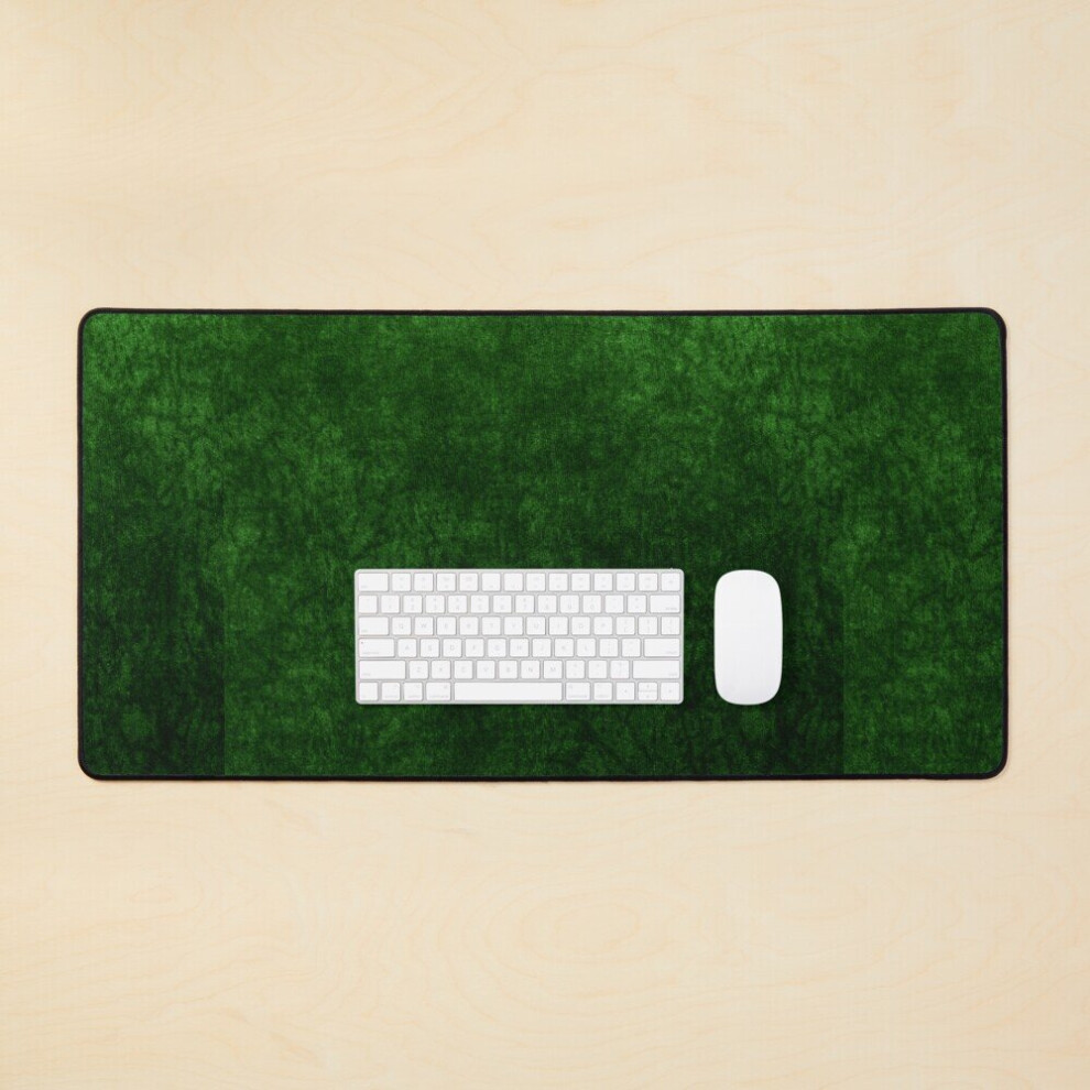 Desk Mat Emerald Grass Velvet Texture Large Gaming Mouse Pad 35X16 Inch Green 7802738330472