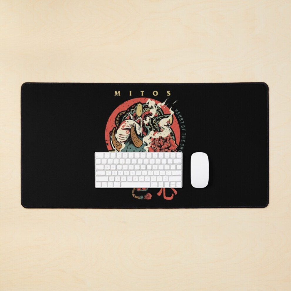 Desk Mat Oni Samurai Japan Large Gaming Mouse Pad 35X16 Inch 7802738333022