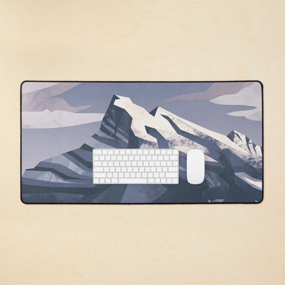 Desk Mat Mountain Large Gaming Mouse Pad 35X16 Inch Light 7802738330489