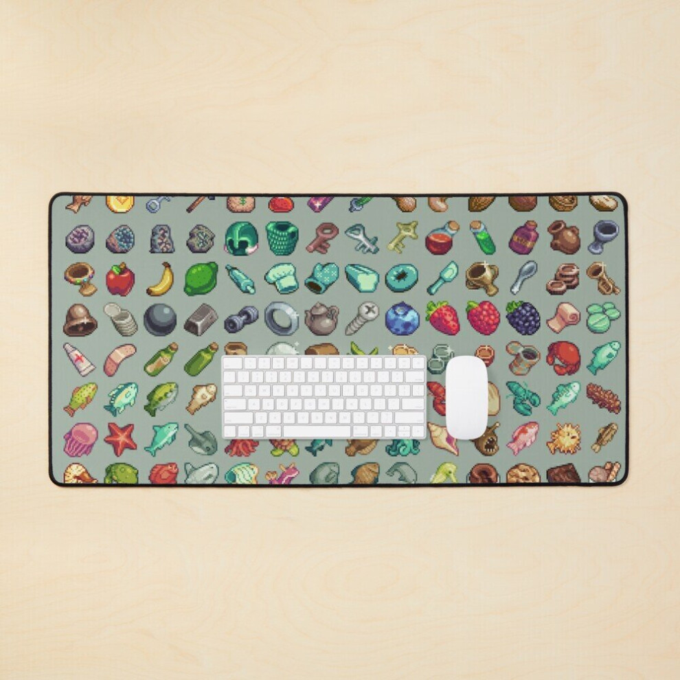 Desk Mat Terraria Game - Pixel Large Gaming Mouse Pad 35X16 Inch 7802738393453