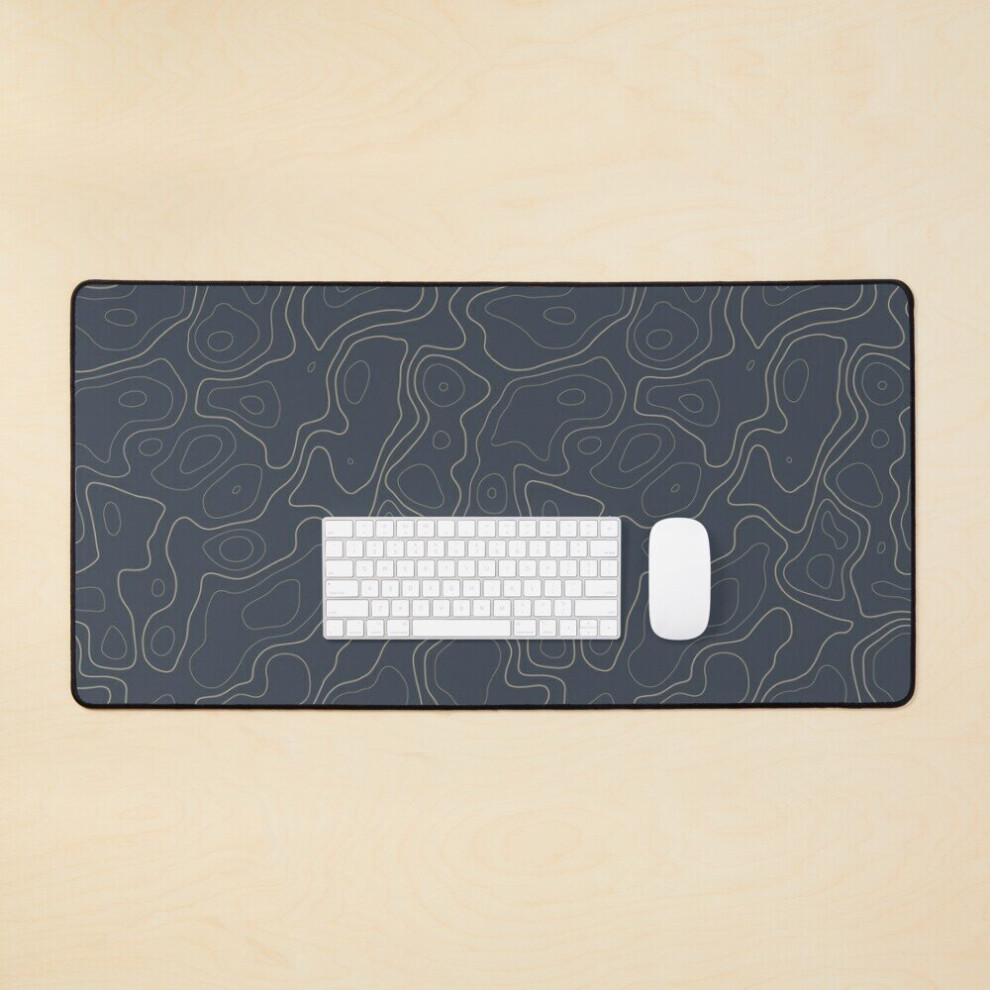 Desk Mat Topographic Map Patterns Large Gaming Mouse Pad 35X16 Inch 7802738350227