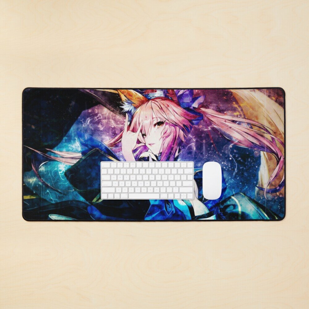Desk Mat Caster Tamamo No Mae Fate Grand Order Large Gaming Mouse Pad 35X16 Inch 7802738388787