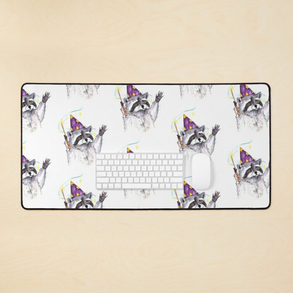 Desk Mat Raccoon Large Gaming Mouse Pad 35X16 Inch 7802738408942