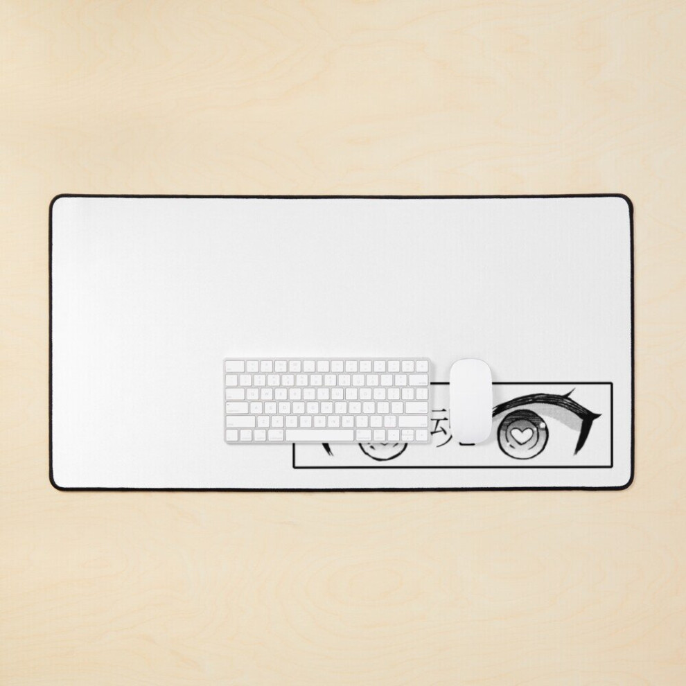 Desk Mat Eyes- Sad Japanese Anime Aesthetic Large Gaming Mouse Pad 35X16 Inch 7802738400977