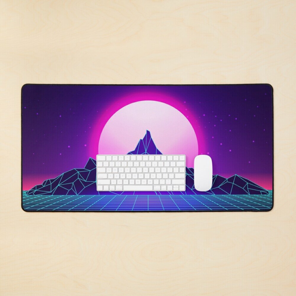 Desk Mat Vaporwave Sunset Large Gaming Mouse Pad 35X16 Inch 7802738405705