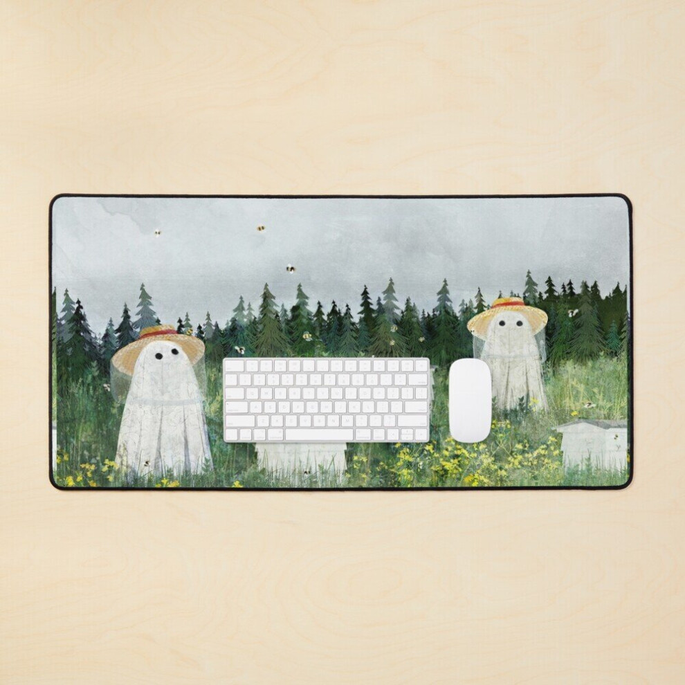 Desk Mat There's Ghosts By The Apiary Again... Large Gaming Mouse Pad 35X16 Inch 7802738330502