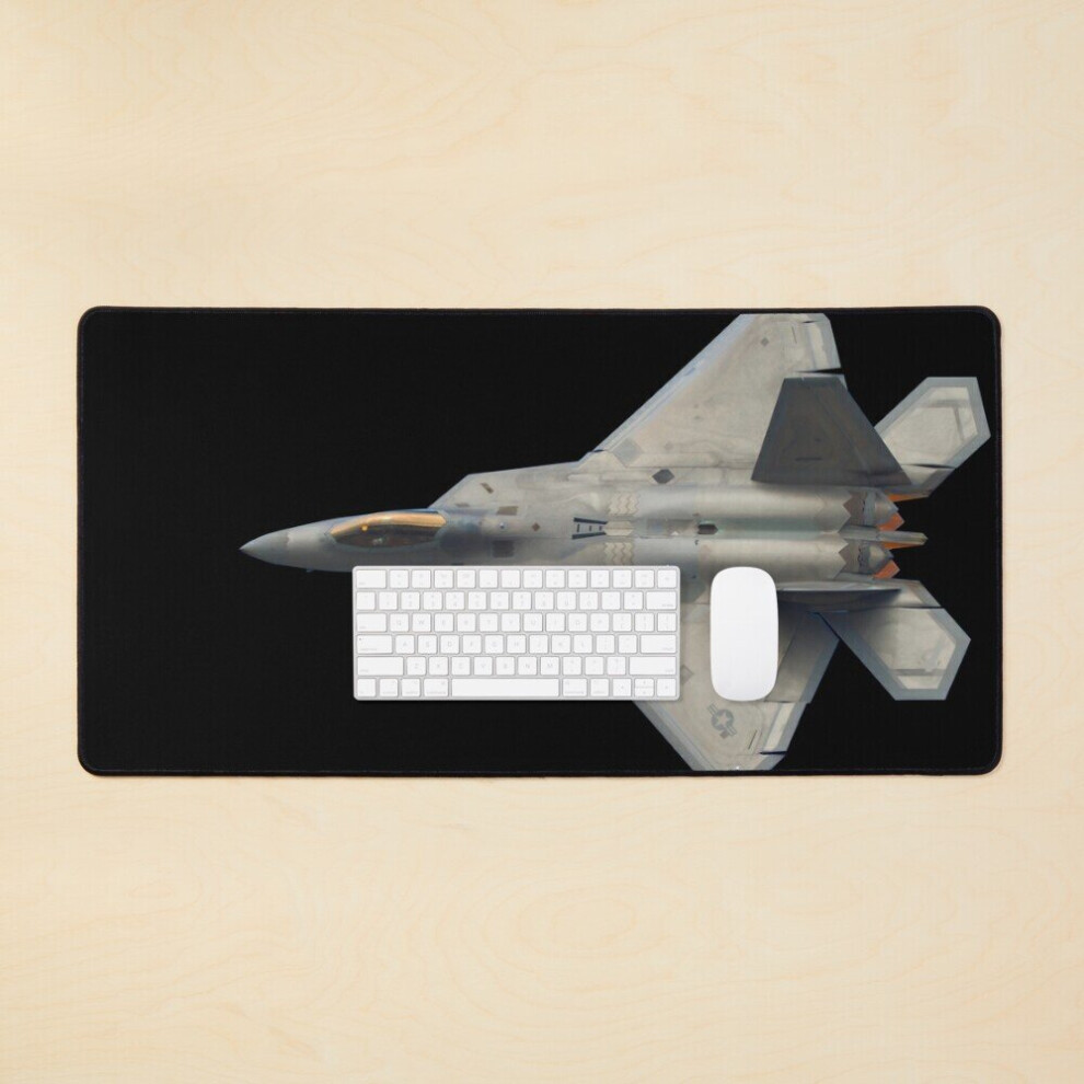 Desk Mat F22 Raptor - Large Gaming Mouse Pad 35X16 Inch Black 7802738368017