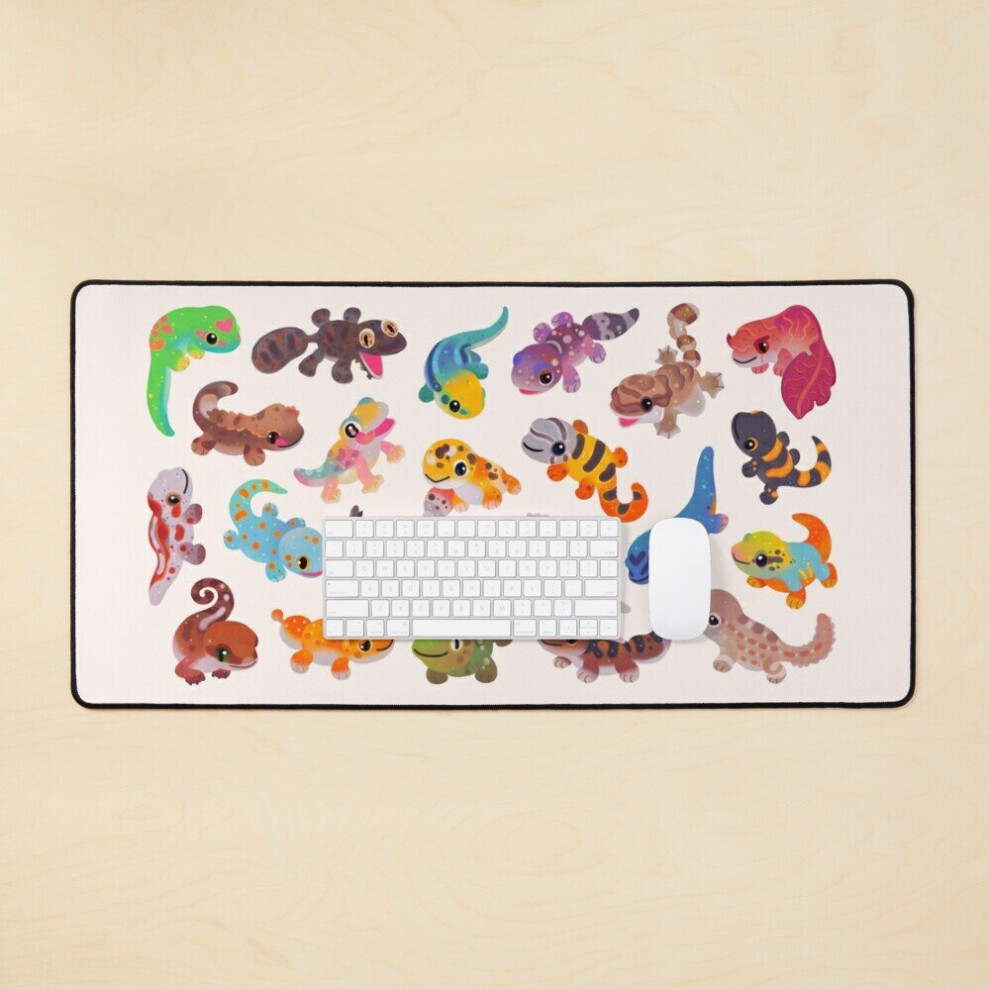 Desk Mat Gecko - Bright Large Gaming Mouse Pad 35X16 Inch 7802738320527