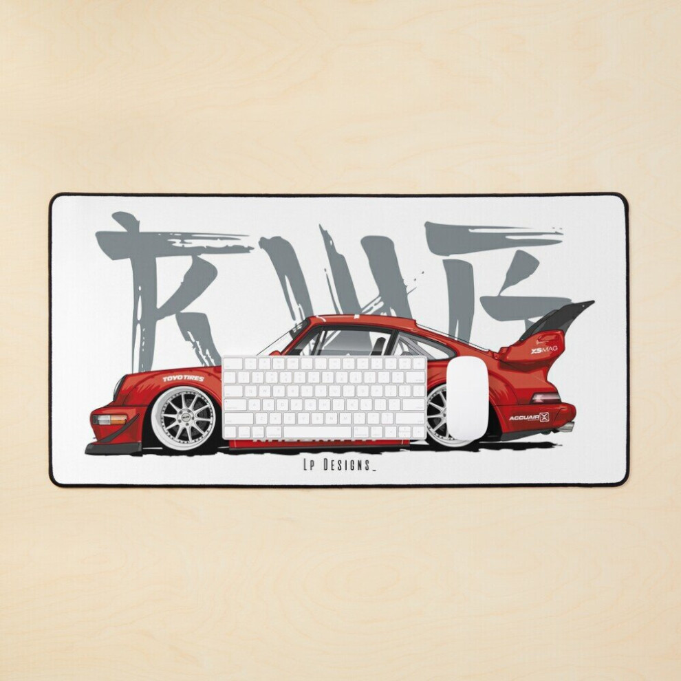 Desk Mat Rwb 911 Large Gaming Mouse Pad 35X16 Inch 7802738325553