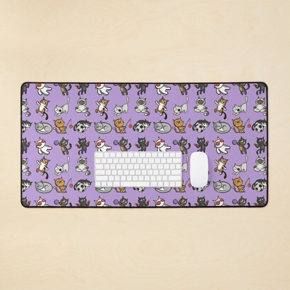 Desk Mat Diversified Cats Large Gaming Mouse Pad 35X16 Inch 7802738323207