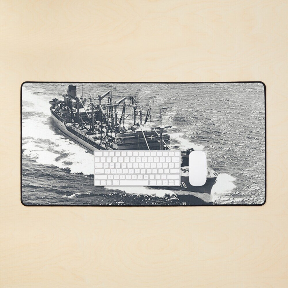 Desk Mat Uss Ponchatoula (Ao-148) Ship's Store Large Gaming Mouse Pad 35X16 Inch 7802738362688