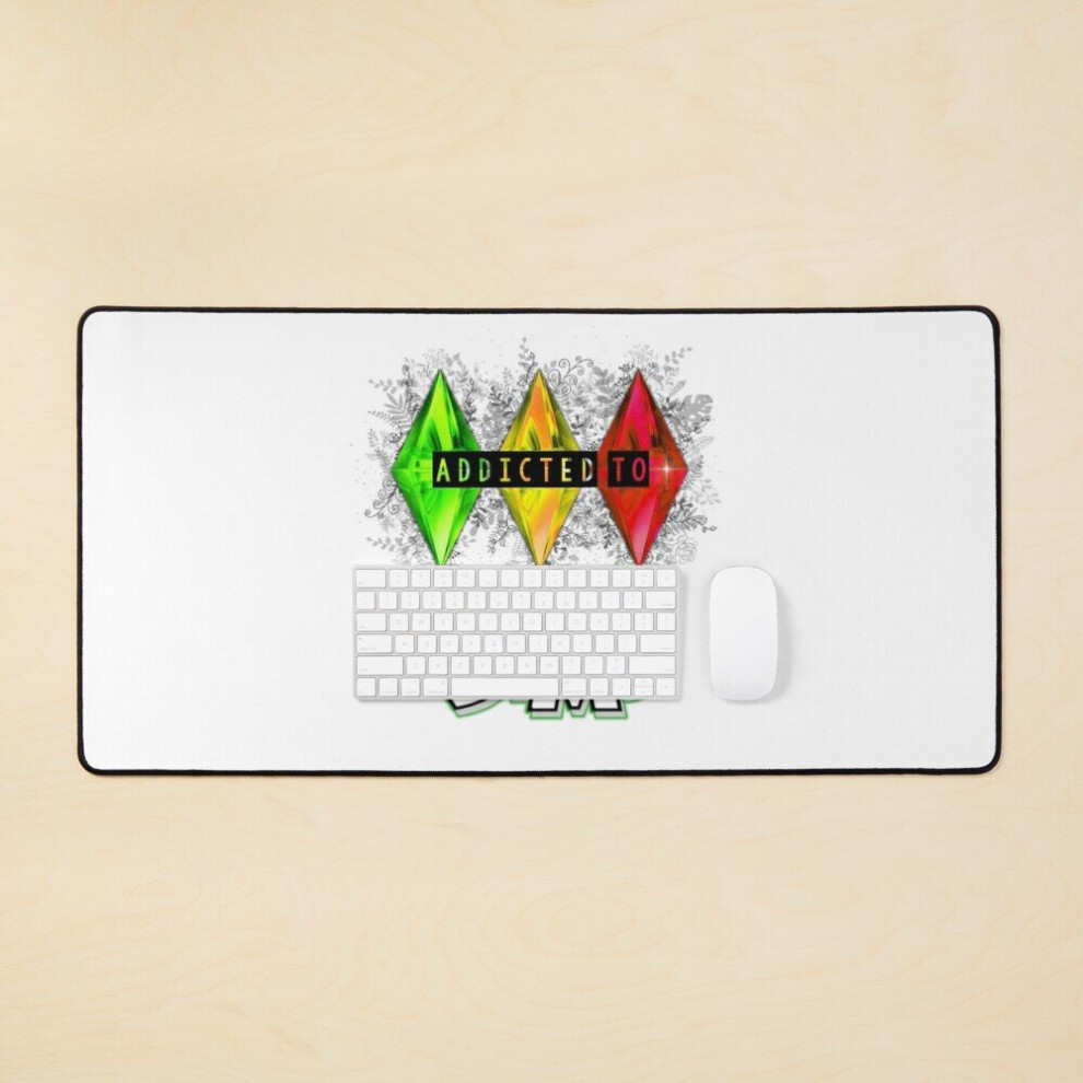 Desk Mat Sims Addict Large Gaming Mouse Pad 35X16 Inch 7802738333114