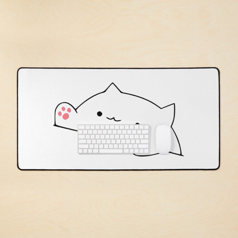 Desk Mat Bongo Cat Meme Large Gaming Mouse Pad 35X16 Inch 7802738405439