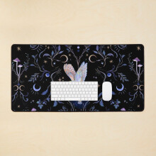 Desk Mat Owl Moonlight Large Gaming Mouse Pad 35x16 inch