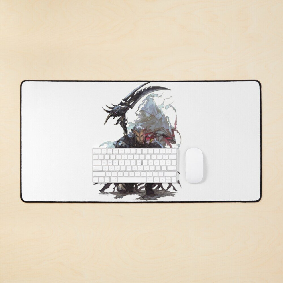 Desk Mat Reaper Final Fantasy Xiv Large Gaming Mouse Pad 35X16 Inch 7802738334654