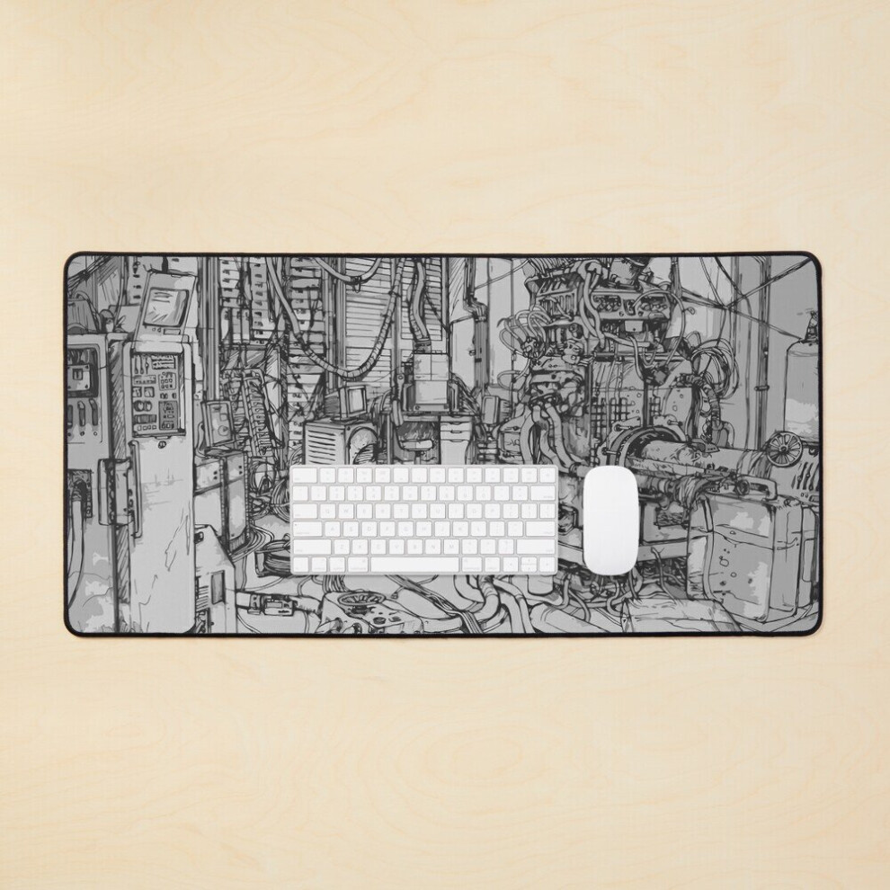 Desk Mat Lain Room Large Gaming Mouse Pad 35X16 Inch 7802738330649
