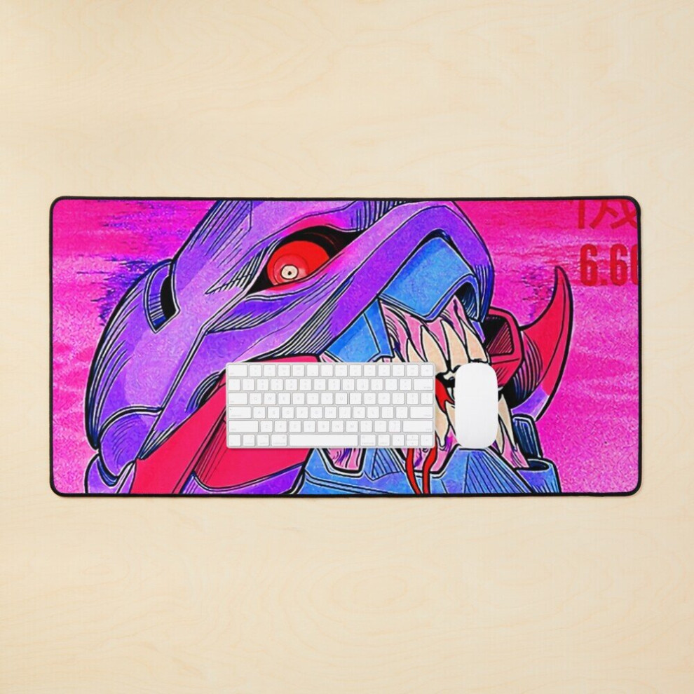 Desk Mat Anime Genesis Evangelion Large Gaming Mouse Pad 35X16 Inch 7802738388114