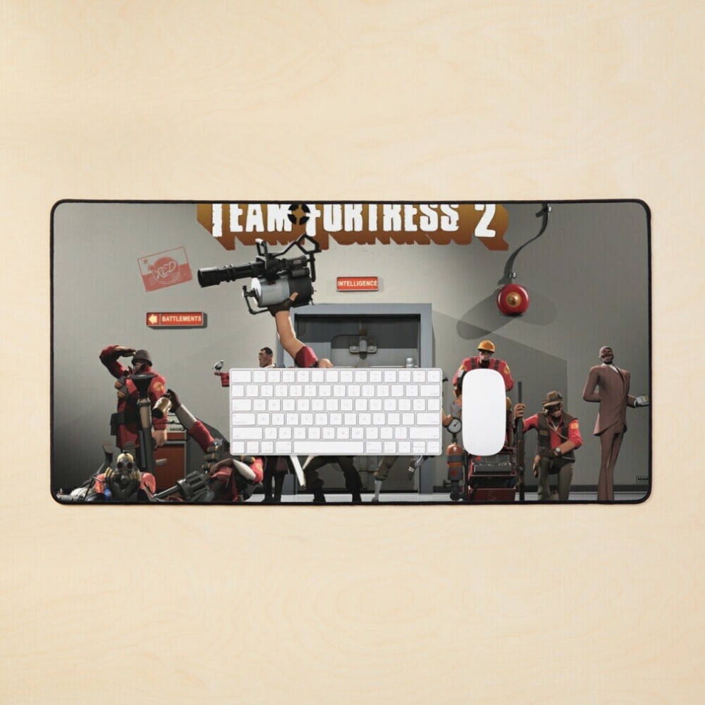 Desk Mat Team Fortress 2 Art Large Gaming Mouse Pad 35X16 Inch 7802738320558
