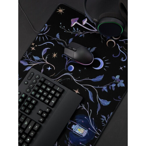 Desk Mat Owl Moonlight Large Gaming Mouse Pad 35x16 inch 2