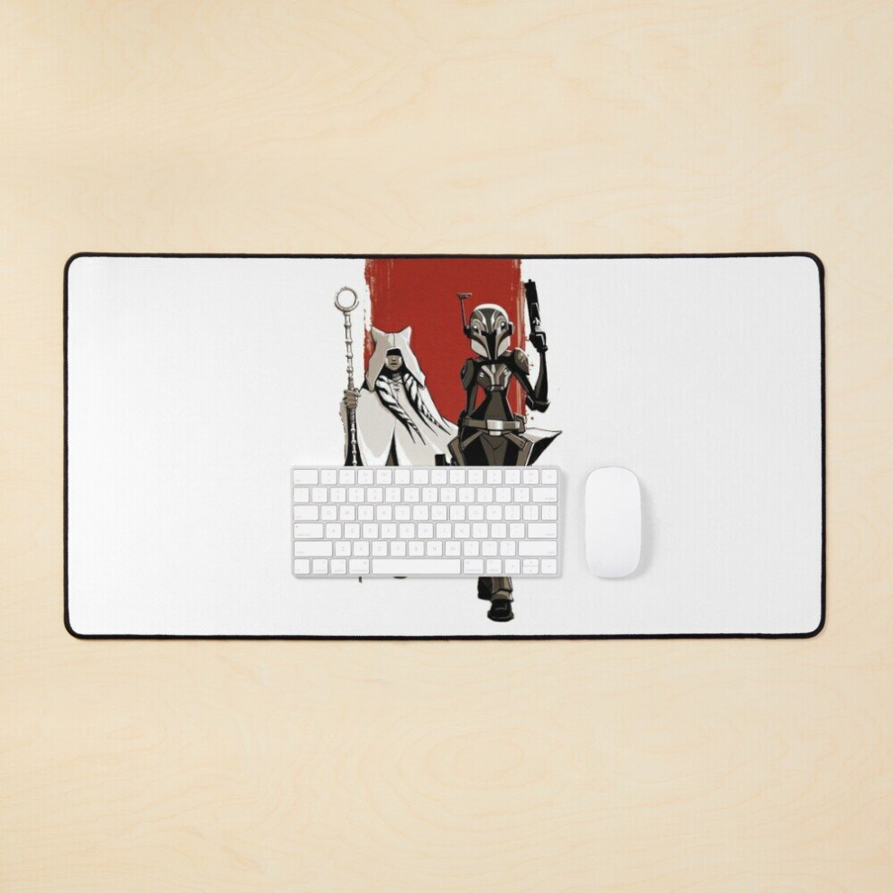 Desk Mat Ahsoka Tano Large Gaming Mouse Pad 35X16 Inch 7802738345834