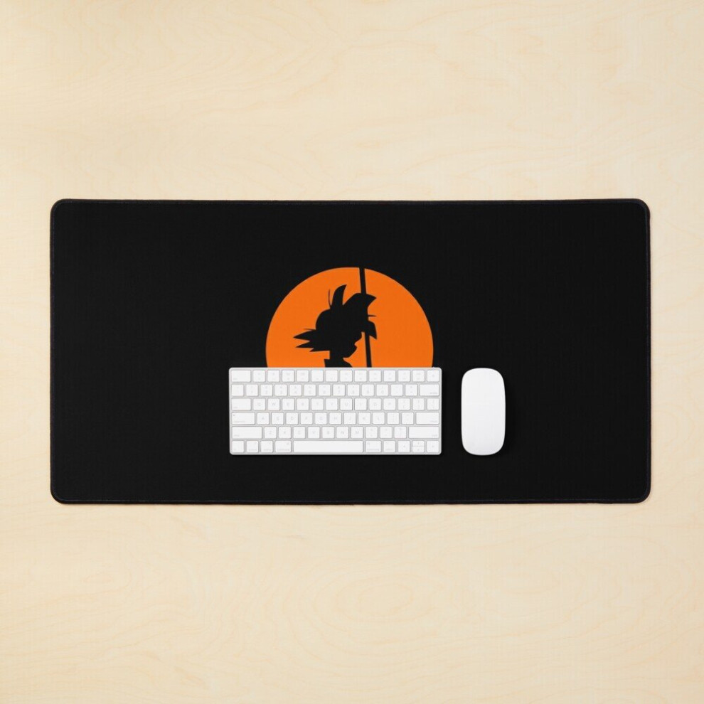 Desk Mat Goku Silhouette Dragon Ball Large Gaming Mouse Pad 35X16 Inch 7802738403435