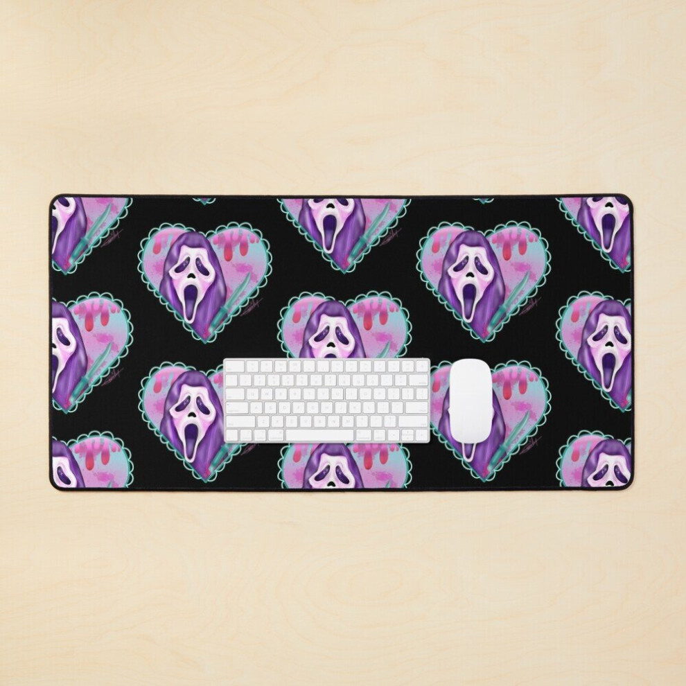 Desk Mat Kawaii Ghostface Large Gaming Mouse Pad 35X16 Inch 7802738312010