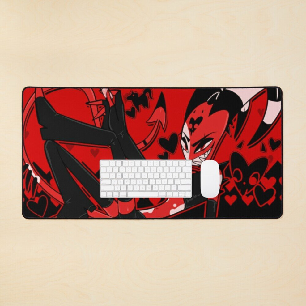 Desk Mat Blitz Valentine's Day Pinup Large Gaming Mouse Pad 35X16 Inch 7802738325539