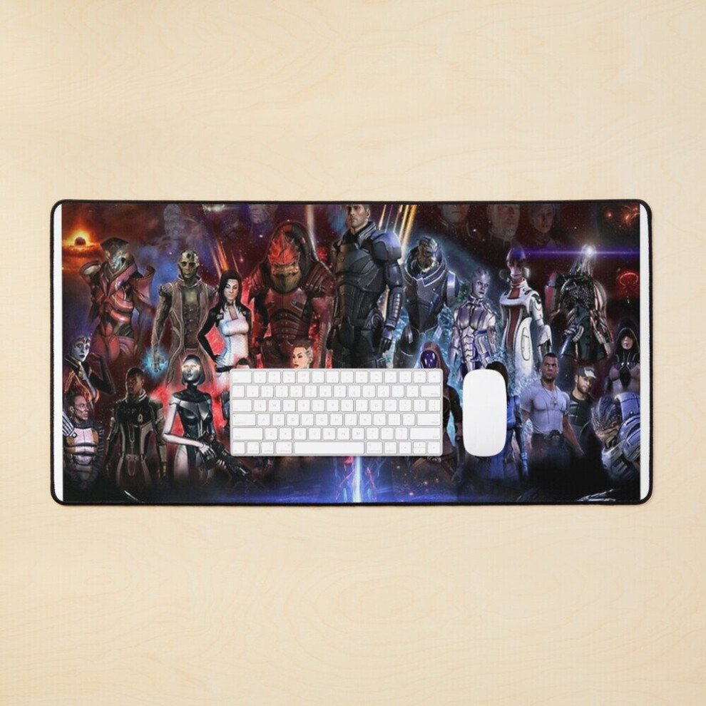 Desk Mat Best Seller Mass Effect Good And Evil Poster Poster Large Gaming Mouse Pad 35X16 Inch 7802738328097