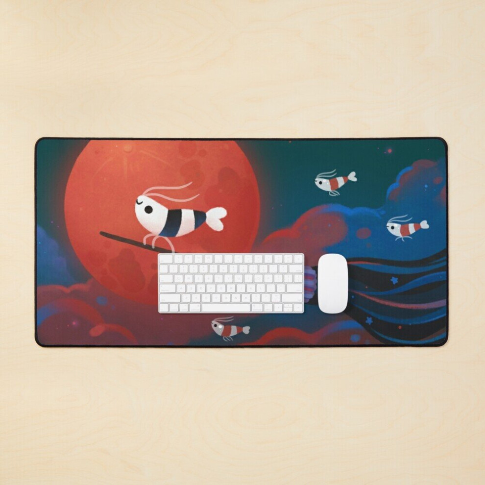 Desk Mat Moonlit Night Large Gaming Mouse Pad 35X16 Inch 7802738315615