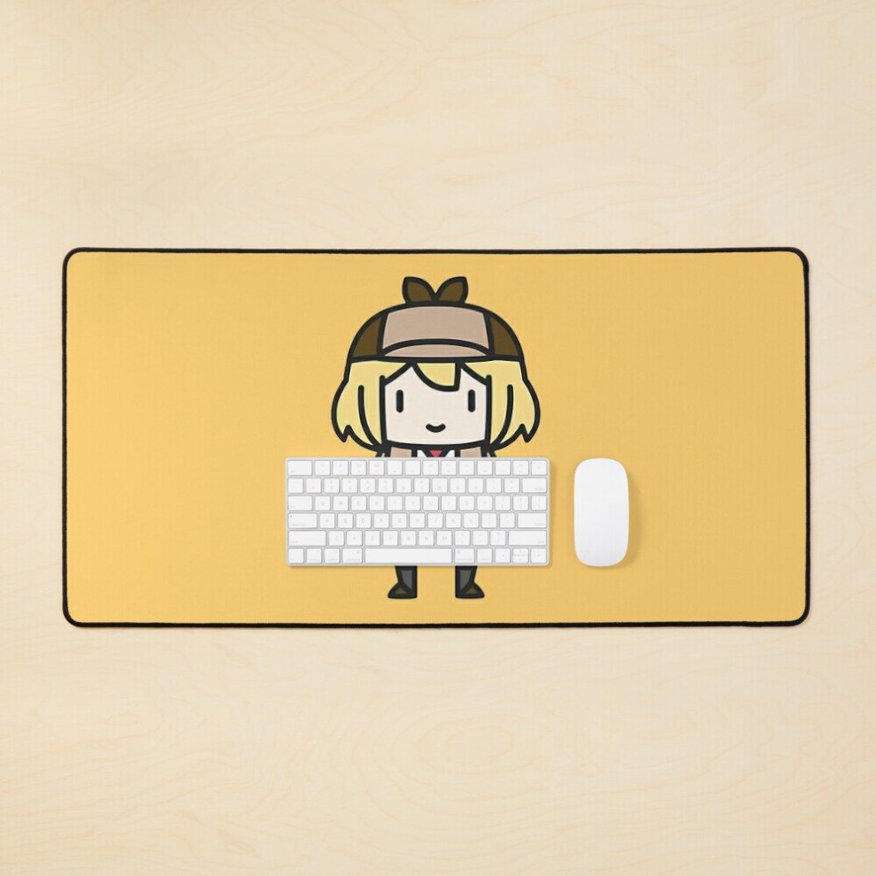 Desk Mat Smol Ame Hololive Large Gaming Mouse Pad 35X16 Inch 7802738368550