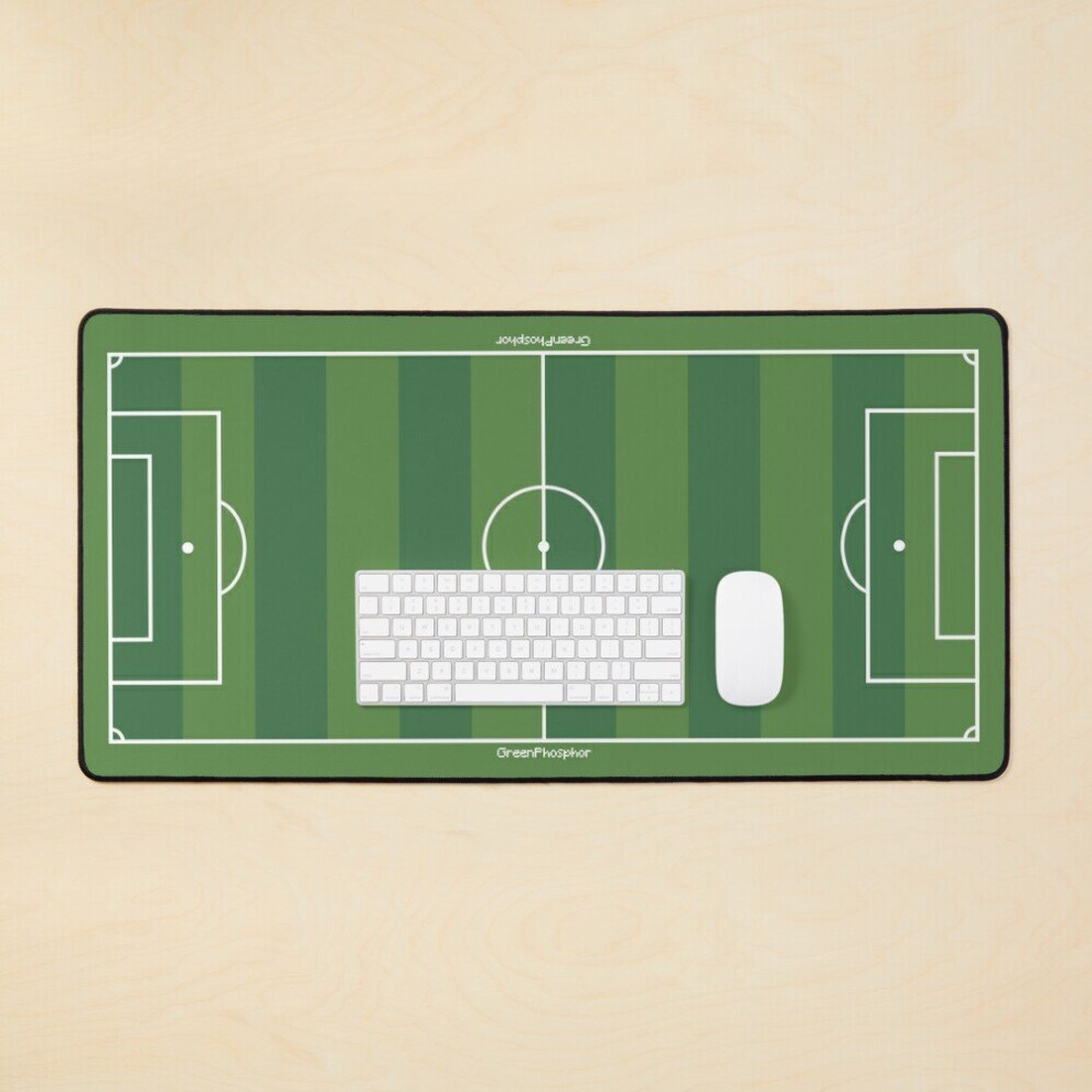 Desk Mat Soccer Field Large Gaming Mouse Pad 35X16 Inch 7802738330625