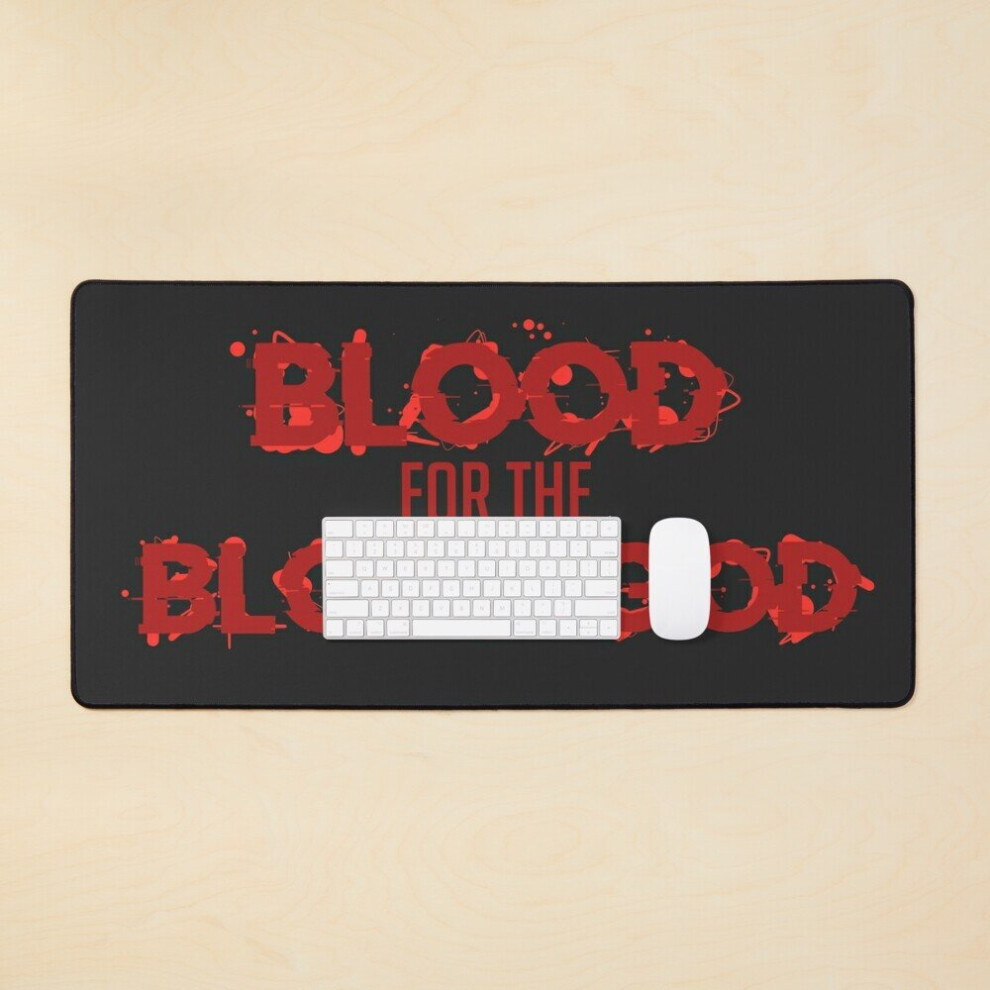 Desk Mat Blood For The Blood God Large Gaming Mouse Pad 35X16 Inch 7802738398182