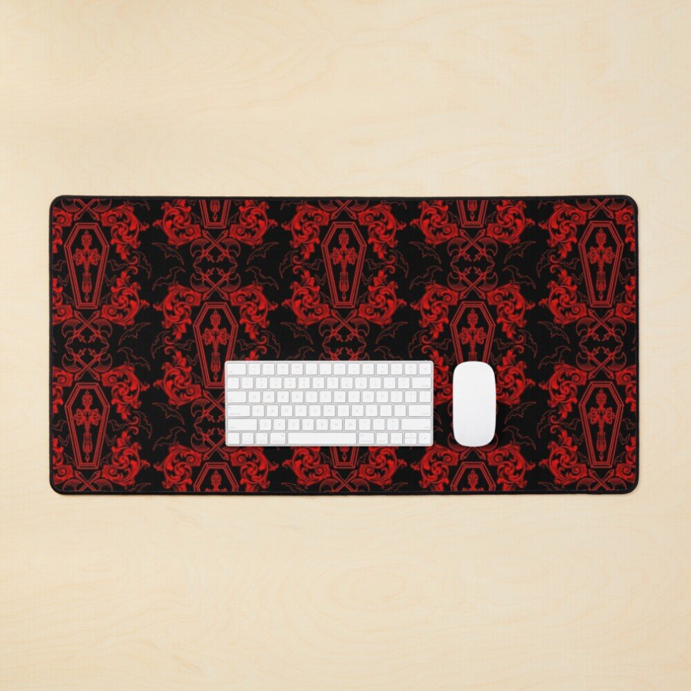 Desk Mat Gothic Vampire Large Gaming Mouse Pad 35X16 Inch 7802738318180