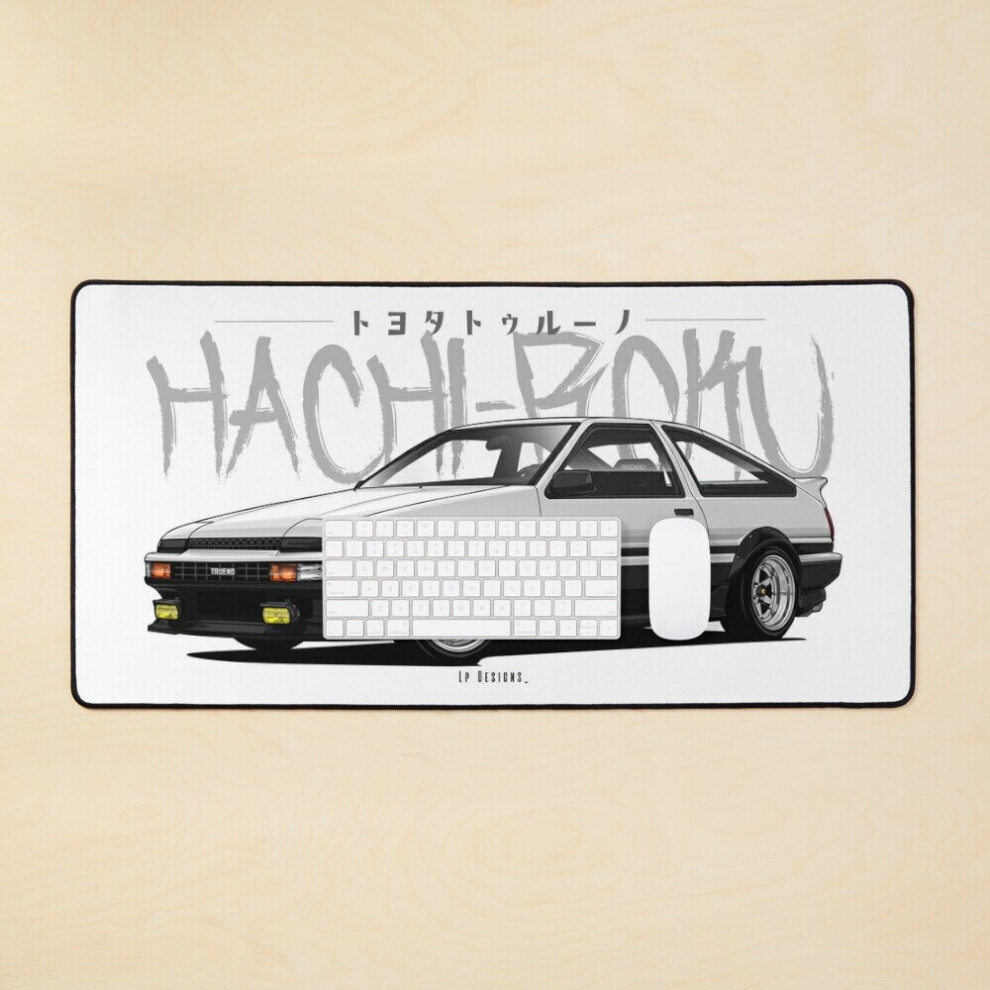 Desk Mat Corolla Ae86 Thunder (Hachi-Roku) Large Gaming Mouse Pad 35X16 Inch 7802738363517