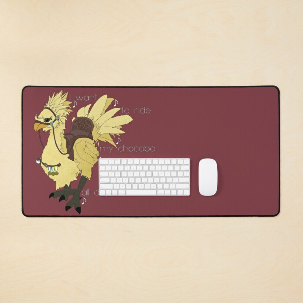 Desk Mat Chocobo Ride Large Gaming Mouse Pad 35X16 Inch 7802738389777