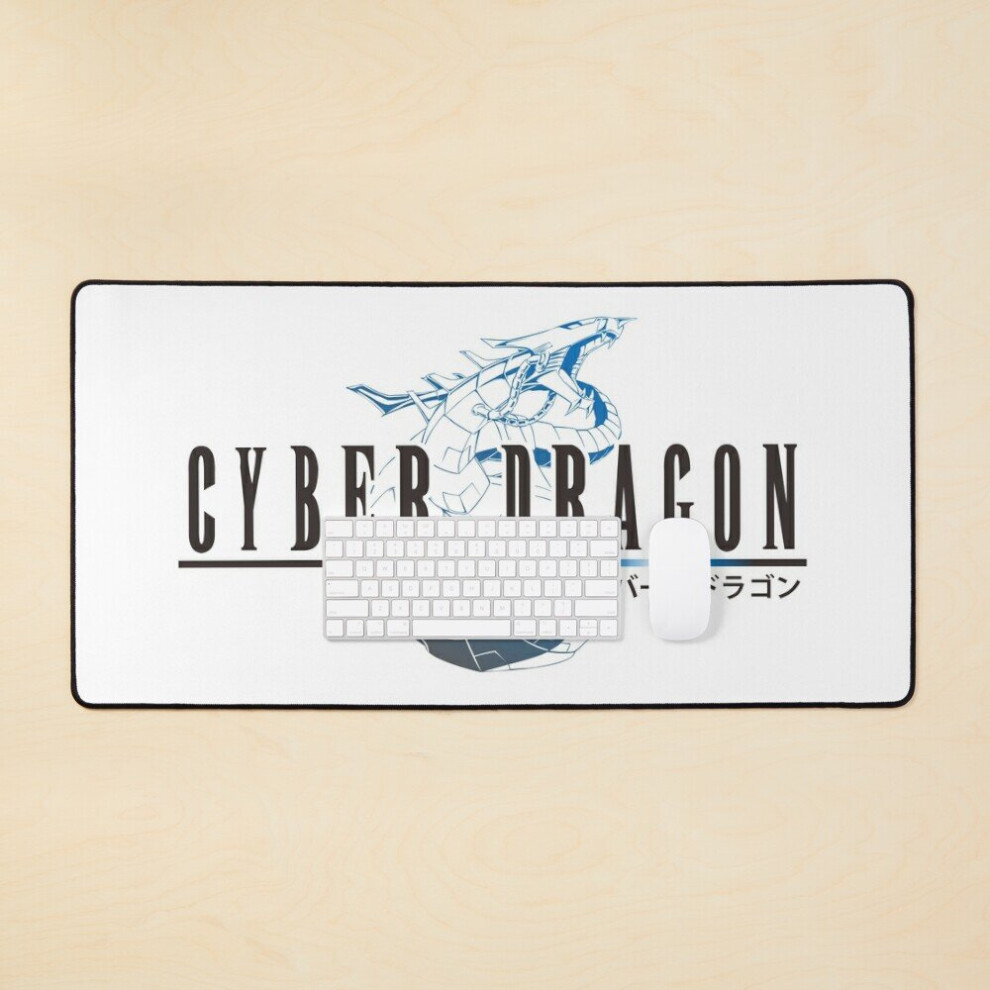 Desk Mat Cyber Dragon In Final Fantasy Style Lite Large Gaming Mouse Pad 35X16 Inch 7802738367362