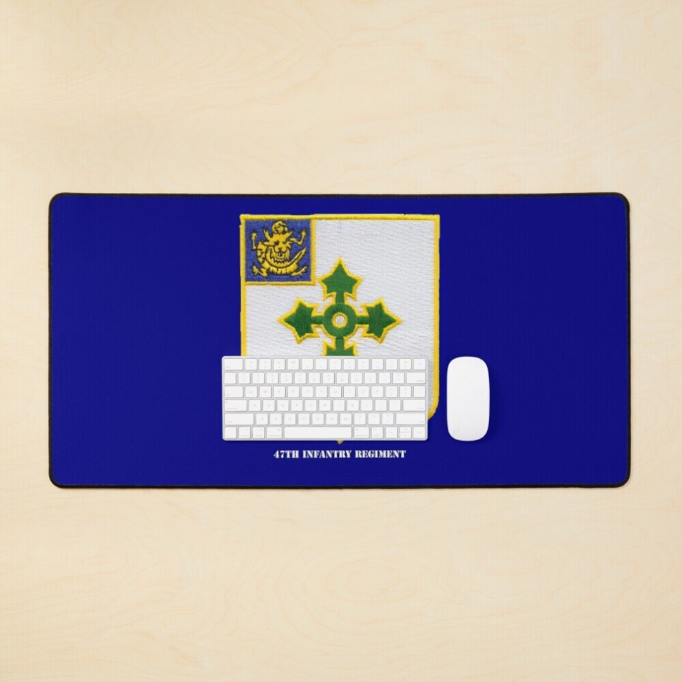 Desk Mat 47Th Infantry Regiment Large Gaming Mouse Pad 35X16 Inch 7802738385809