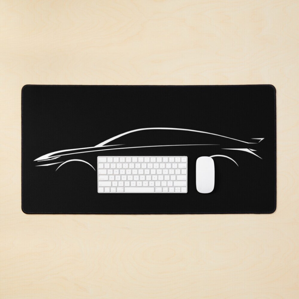 Desk Mat Hyundai Elantra N Silhouette Large Gaming Mouse Pad 35X16 Inch 7802738323108