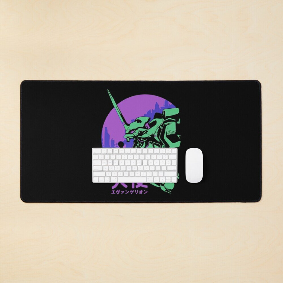 Desk Mat Neon Genesis Evangelion Retro Vintage Large Gaming Mouse Pad 35X16 Inch 7802738359725