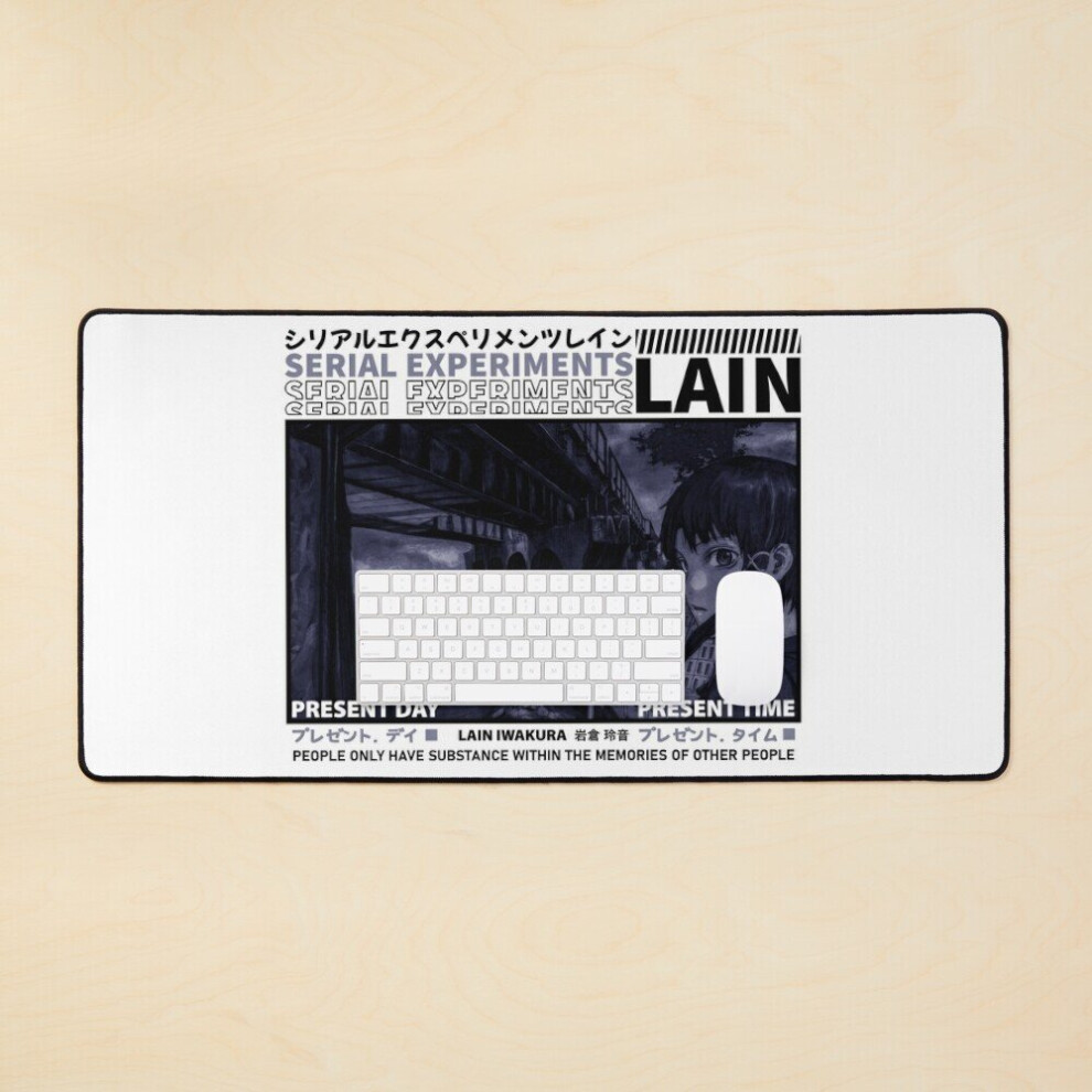 Desk Mat Serial Experiments Lain Darker Large Gaming Mouse Pad 35X16 Inch 7802738336719