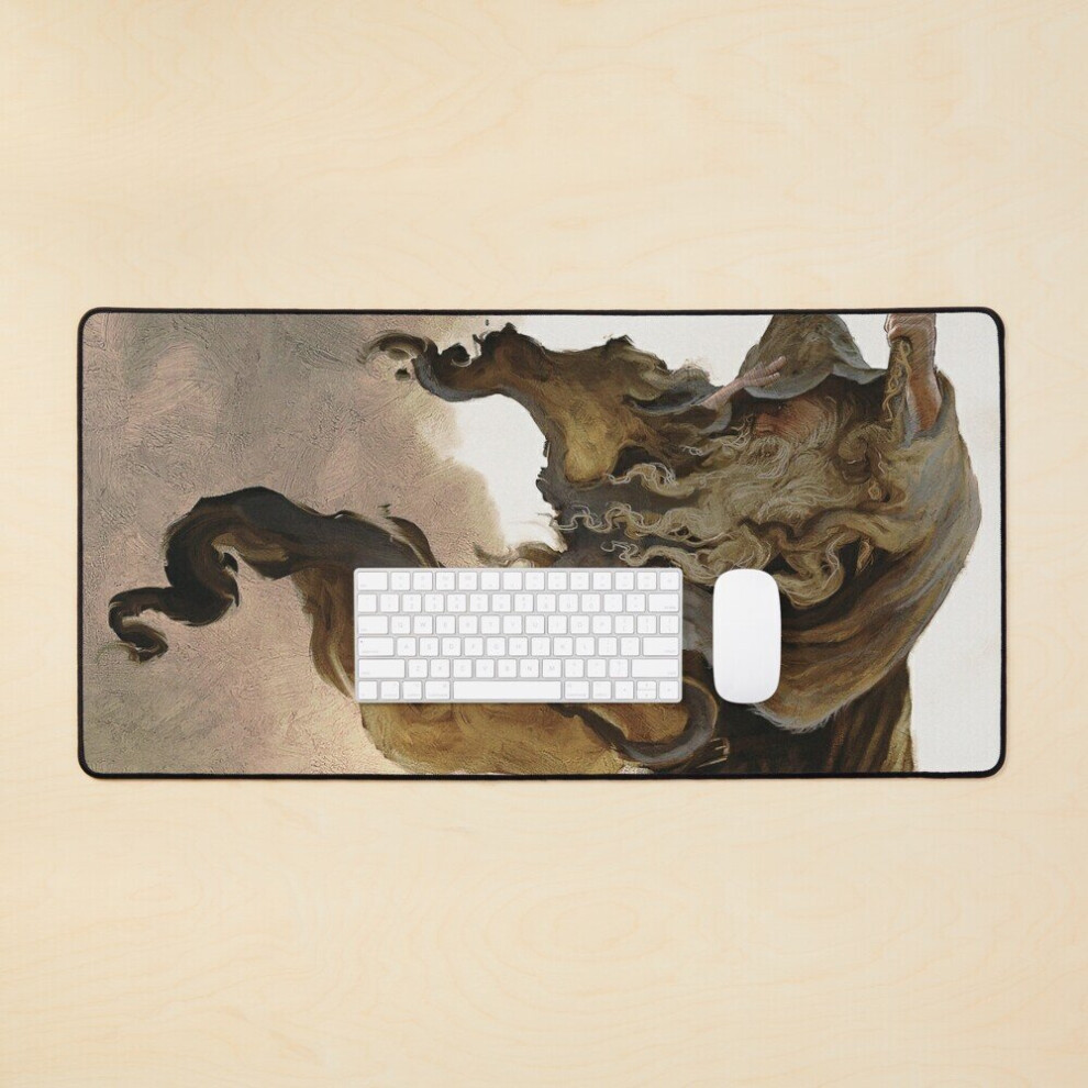 Desk Mat The Pilgrim Large Gaming Mouse Pad 35X16 Inch Gray 7802738330588