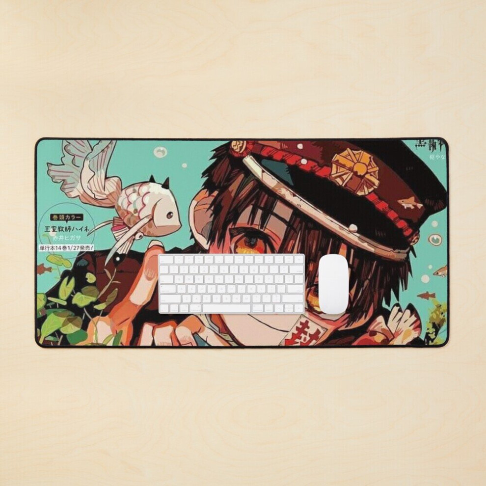 Desk Mat Jibaku Shounen Hanako Kun Anime Large Gaming Mouse Pad 35X16 Inch 7802738323153
